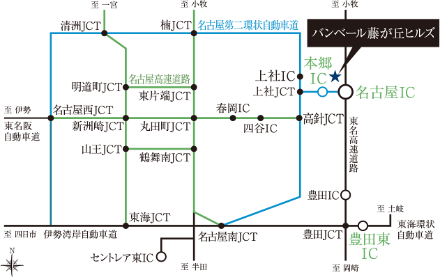 車でのアクセス図