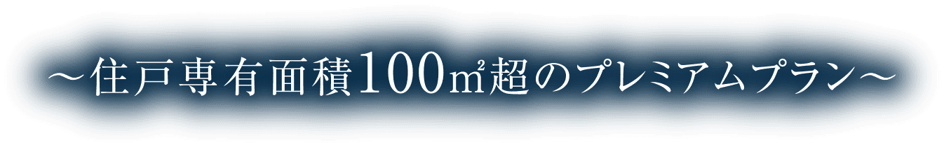 ～住戸専有面積100㎡超のプレミアムプラン～