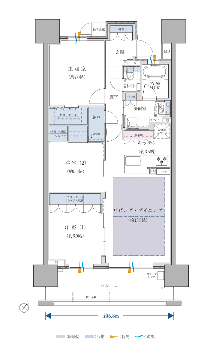 Bタイプ間取り図