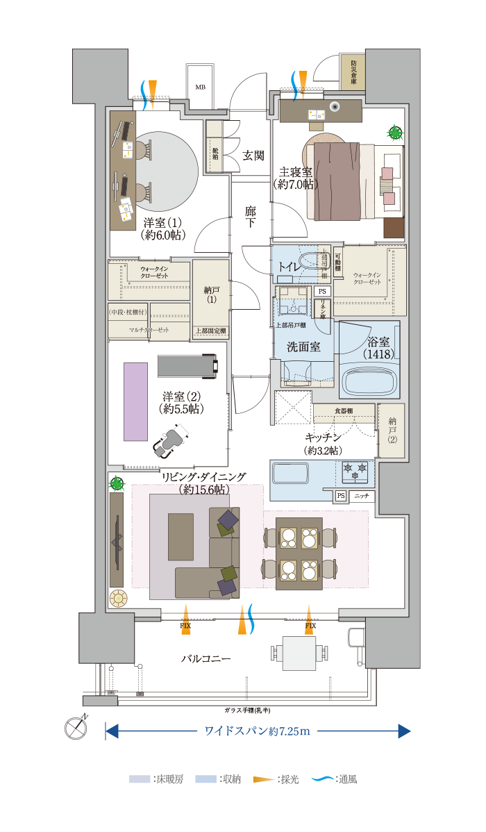 間取り Ctype 公式 バンベール刈谷マスターコート