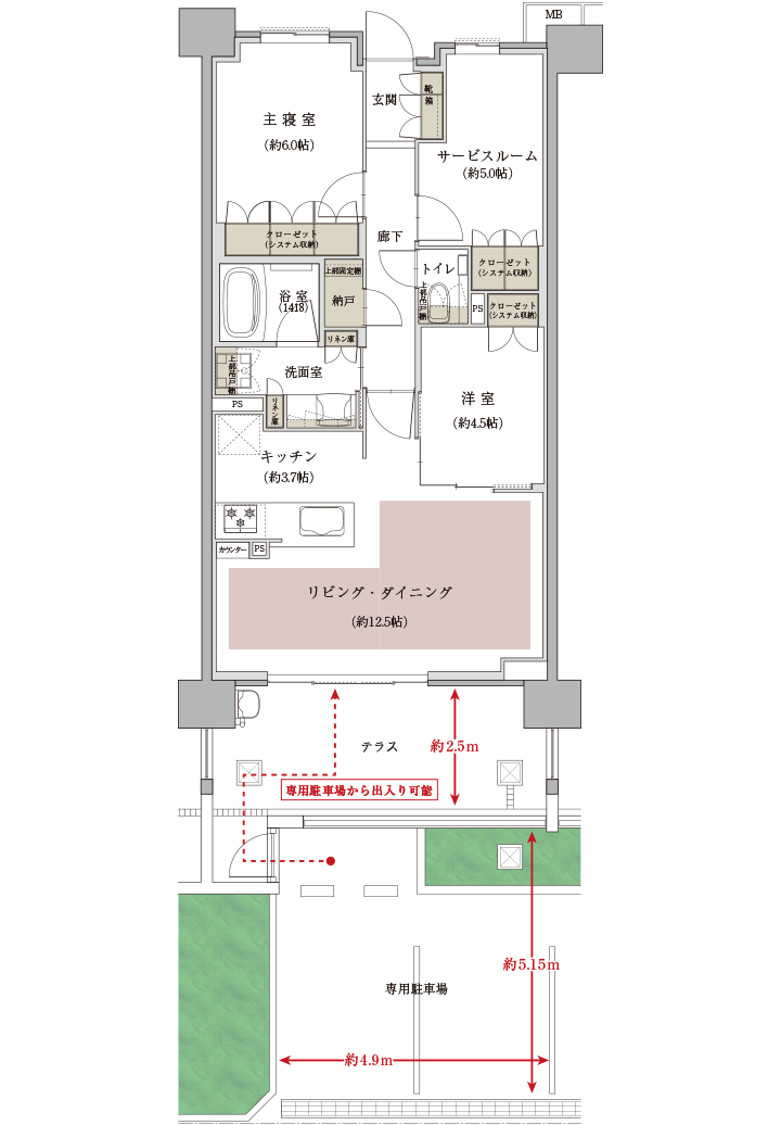 Btタイプの図面