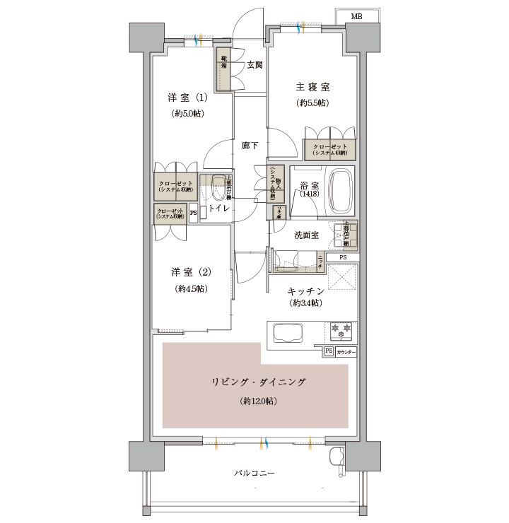 Gタイプの図面
