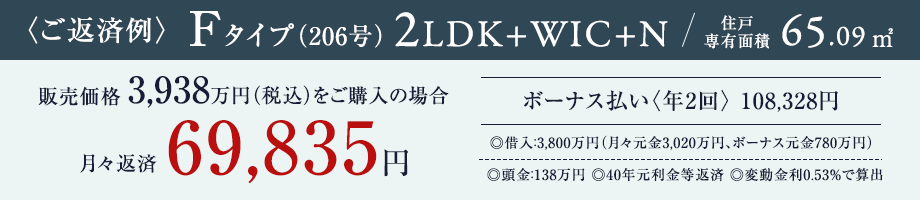 ご返済例 Ftype